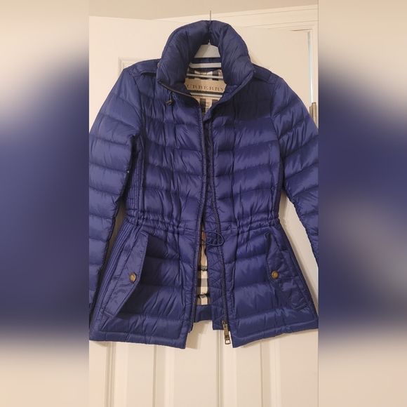 Burberry brit royal blue packable down jacket - Picture 3 of 5